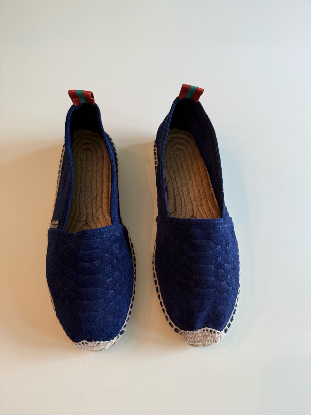 Penelope Chilvers Navy Espadrille Flats - Picture 2 of 5